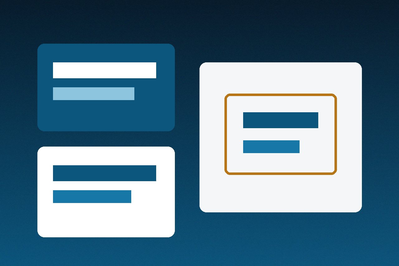 Abstract accessibility diagram with contrast blocks and a keyboard focus ring