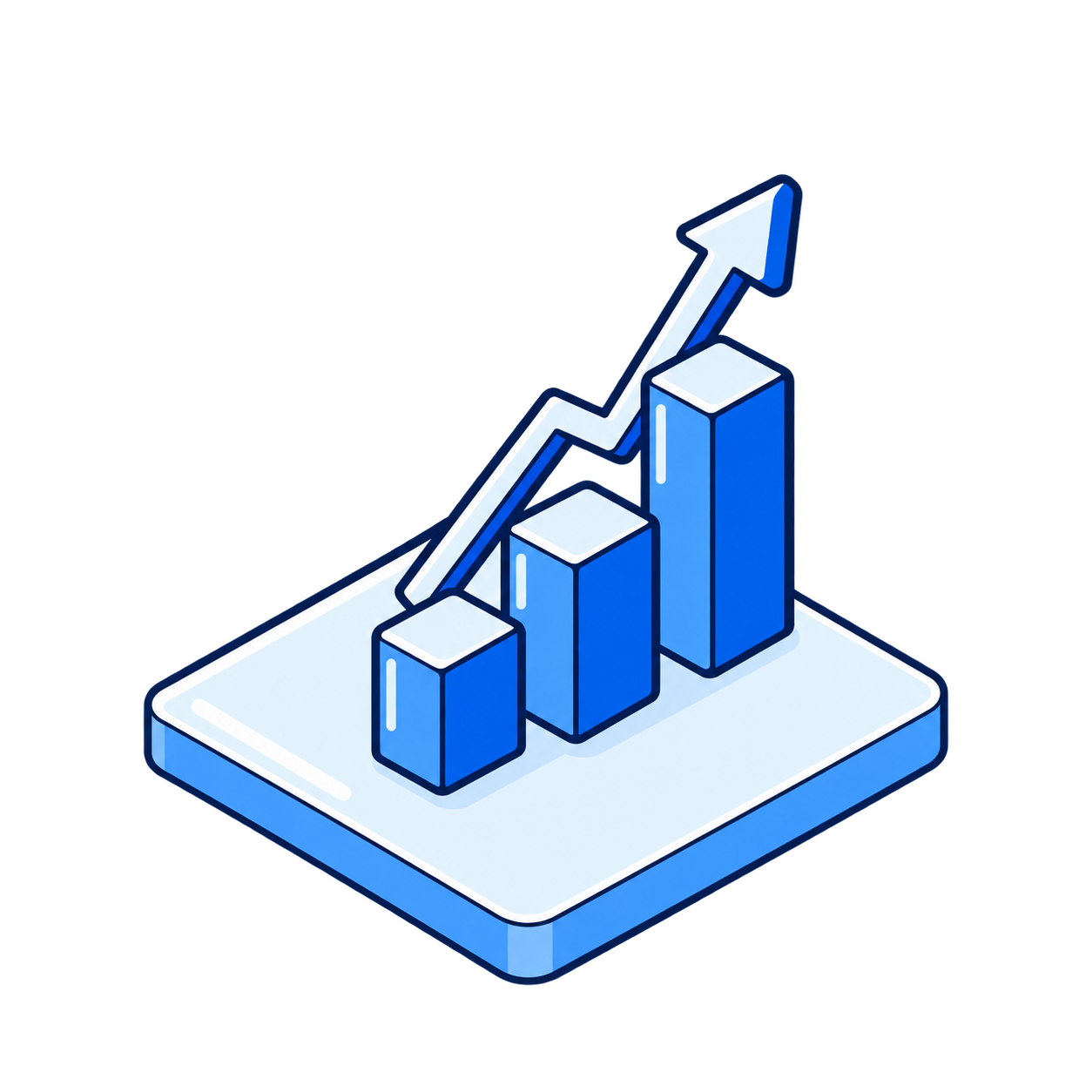 Rising chart illustrating the Strategize step