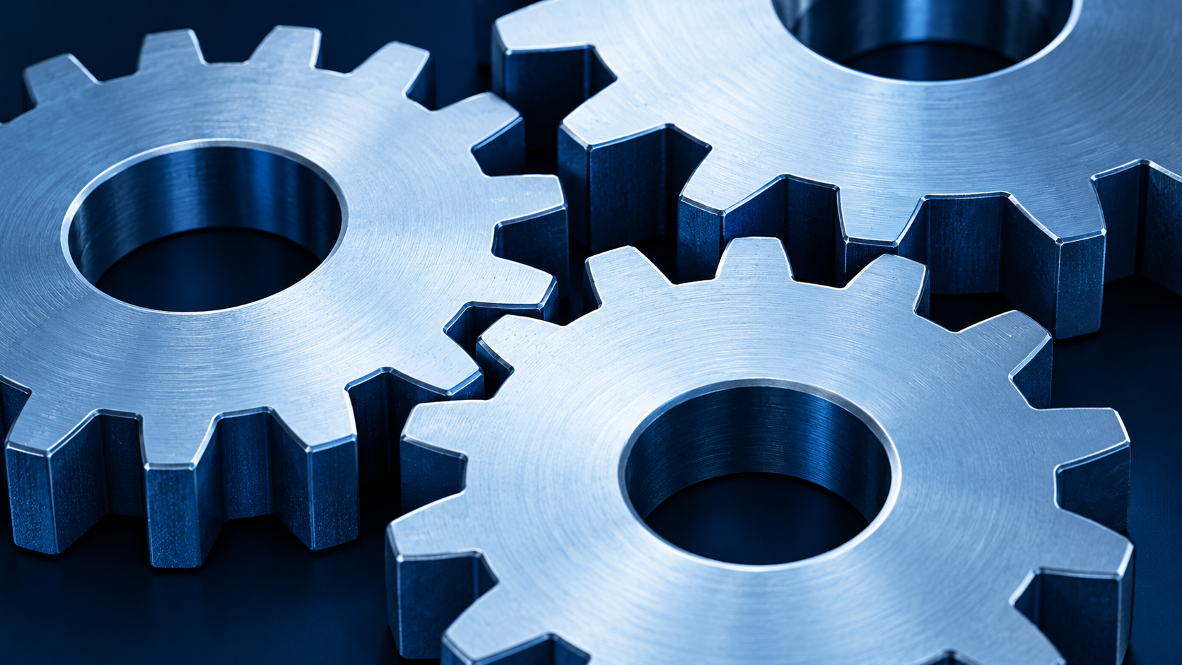 Illustration of interlocking gears for reducing sales friction